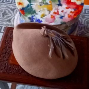 Tan molded hat